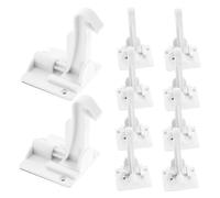 Alipis 12piezas Cerraduras De Seguridad Para Niño Niña Bloqueo Invisible Para Armarios y Cajones Instalación Sin Taladros Protección Infantil Efectiva Adhesivo Fuerte y Fácil De Usar