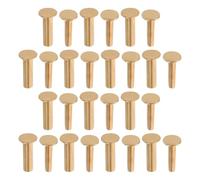 Alipis 14 pares de remaches de acero inoxidable - Pasadores para mangos de cuchillos - Remaches para cubiertos - Herramientas de bricolaje para cuchillos de cocina - Fijadores de mangos de madera -