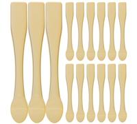 Alipis 15 Cucharas Doradas para Crema y Espátulas Cosméticas de Abs, Herramientas Multifunción para Muestreo y Aplicación de Lociones en Cuidado Facial