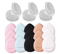 Alipis 15 Piezas Aplicador de Dedo Miniatura para Base de Maquillaje Herramienta de Belleza para Polvos Sueltos para Maquillaje de Niñas Portátil y Práctico para Uso Diario