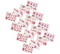 Alipis 16 Hojas Pegatinas de Cicatrices Falsas Rojas para Halloween Tatuajes Temporales Realistas, Papel de Tatuaje Fácil de Aplicar para Transformación Rápida en Fiestas de Baile