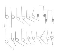 Alipis 18 Piezas de Muelles de Torsión Metálicos Pequeños para Tapa de Cubo de Basura Repuesto para Cubos de Almacenamiento Resorte Torsional Compatibles y Resistentes para Reparación