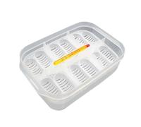 Alipis 1pieza Caja de Cría para Reptiles con Compartimentos Transparente para Incubación y Eclosión Incluye Termómetro para Control de Temperatura Fácil de Limpiar y Color