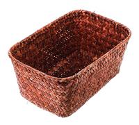 Alipis 1pieza Cesta Tejida De Almacenamiento De Sarga Organizador De Escritorio Compacto Cesto Para Claves Y Accesorios Para Hogar Y Oficina