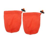 Alipis 2 Bolsas de Almacenamiento para Saco de Dormir de Emergencia Compresión Mini Portátil Material Naranja Forro Plateado Cierre de Cordón Ajustable Adecuado para Color Aleatorio