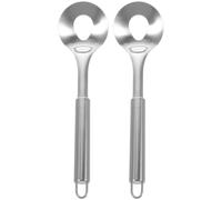 Alipis 2 Cucharas para Albóndigas de Acero Inoxidable 304 Mango Redondo Largo Utensilios de Cocina para Formar Albóndigas de Carne y Mariscos Herramientas para Preparar Caseras