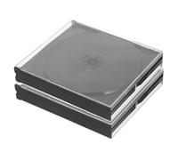 Alipis 2 Estuches de Plástico para Almacenamiento de Cd, Cajas Compactas y Portátiles para Guardar Portadas de CD en Oficina o Casa
