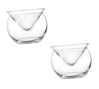 Alipis 2 Juegos Cuenco De Cristal Triangular. Con Hielo Plato Bandeja Servicio Titular Enfriado Bol Caviar Frío Tazones Pequeños Camarón Tapa Bochas Helados Barra De Suministros Vidrio