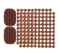 Alipis 2 Juegos de Sellos de Letras de Arcilla Polimérica Mini 100 Piezas Alfabeto Marrón Moldes Desmontables para Impresión y Manualidades de Bricolaje