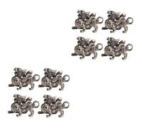 Alipis 2 Juegos Llavero Luces Interiores del Coche Decoración Luces Led De Coche Modelos De Autos Estatua Animal De La Suerte Feng Shui Retro Anillos Colgante Panel Cobre Golden 4 Uds * 2