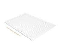 Alipis 2 Juegos Plantillas de Regla de Plástico con Líneas Rectas y Cuadrícula de Guía para Caligrafía Escritura y Exámenes Herramienta Portátil para Formato Uniforme de Respuesta