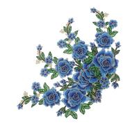 Alipis 2 Pares Parche Bordado Floral Vintage Aplicaciones de Flores Bordadas para Coser Parches DIY para Ropa y Accesorios Compatibles con Múltiples Tejidos Fáciles de Planchar y Retirar