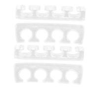 Alipis 2 pares Separadores de Dedos Silicona Reutilizables para Pedicura y Manicura Separador de Dedos para Pies y Manos Gel Suave para Uso Profesional y Casa de Transparente