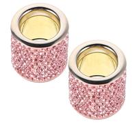 Alipis 2 Piezas Anillo Decorativo de Reposacabezas para Automóvil Diseño de Rhinestone Accesorios Brillantes para Asientos de Coche Decoración para Reposacabezas de Asiento de Auto Color