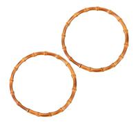 Alipis 2 piezas Asas de Bambú Redondas para Bolso de Mango de Repuesto para Bolsos DIY Accesorio Ecológico y Resistente Carteras y Clutch