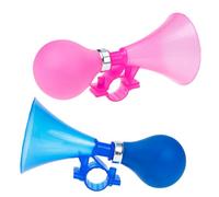 Alipis 2 Piezas Bocina de Aire para Bicicleta Ciclismo Compacto Montaje Manillar sin Herramientas Colores Brillantes Azul y Rosa Duradera y Segura para Bicicletas de Carretera y Montaña