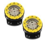 Alipis 2 Piezas Brújula de Muñeca para Buceo y Resistente Presión con Banda Elástica para Senderismo Kayak y Actividades Marinas de Unidades