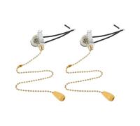 Alipis 2 Piezas Cadena de Tracción para Ventilador de Techo, Cadena para Lámpara de Pared, Hierro y Madera, Kit de Reemplazo de Interruptor, Decorativa, para Hogar y Habitación