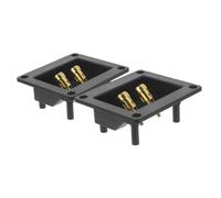 Alipis 2 piezas Caja Terminal para Altavoz Conectores de Cable con Abrazaderas de Resorte Accesorios para Cajas de Altavoces de Vías Componentes Acústicos para Equipo de Música de Coche