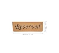 Alipis 2 Piezas Carteles Reservados para Mesa de Acero Inoxidable Soporte para Restaurante Boda Señalización Profesional para Gestión de Reservas
