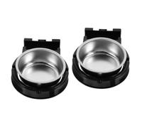 Alipis 2 Piezas Cenicero De Pared Acero Tiene Interior Ceniceros Decorativos Montado Pequeño Ceniza Montar Cenicero De Cenicero Industrial Oro De Polivinilo Negro