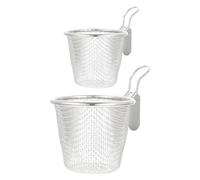 Alipis 2 Piezas Colador Inoxidable para Hot Pot Filtro Inoxidable para Cocinar y Colar Alimentos para Pasta y Verduras Con Asas Prácticas para Colar y Escurrir Cocina y