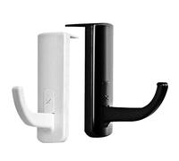 Alipis 2 Piezas Colgador de Auriculares Autoadhesivo de Plástico Negro para Soporte de Cascos en Cafetería y Trabajo Fuerte Adhesivo y Diseño Oculto