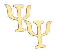 Alipis 2 Piezas Conjunto de Broches Vintage de Psicología Aleación con Símbolos del Alfabeto para Hombres y Mujeres Pines Decorativos para Ropa Suéteres y Gorras