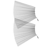 Alipis 2 Piezas Cortina Malla para Chimenea Malla Metálica Resistente Protección Chispas Decorativa Fácil Instalación Compatible Estilos Tradicionales y Modernos