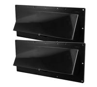 Alipis 2 Piezas Cubierta de Ventilación para Caravana Negra, Plástico | Escape y Montaje Tornillos, para Baño y Campana de Rv, Diseño Minimalista