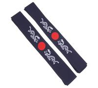 Alipis 2 piezas Diadema Japonesa Bushido de Algodón Transpirable para Karate y Deporte Antideslizantes para Entrenamiento Running y Cocina Banda de Pelo Estilo Samurai Azul con Dragón