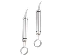 Alipis 2 Piezas Dispositivo para Abrir Frutas de Acero Inoxidable Diseño de Doble Cabeza, Herramienta de Cocina para Pelar Granadas Fácil de Limpiar y Duradera