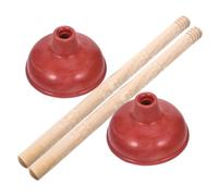 Alipis 2 Piezas Draga De Inodoro Del Inodoro Desatascadores y Soportes Para Inodoro Pequeños Émbolos Para Fregadero De Cocina Émbolo Orinal Sink Hundir De Madera Carroñeros Tubería