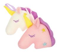 Alipis 2 piezas Esponjas de Malla Exfoliantes Unicornio Suaves y Espumosas Esponja de Baño para Ducha Infantil y Rosa Accesorio Seguro y Ecológico para Limpieza Corporal