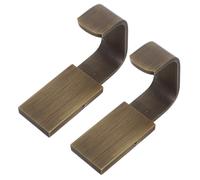 Alipis 2 piezas Ganchos de Pared de Latón Vintage Perchas Decorativas para Baño y Cocina Resistentes para Toallas Abrigos y Bolsas Estilo Clásico Retro