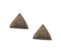 Alipis 2 Piezas Juguetes De Caja De Arena Escultura Piramidal Juguetes para Pequeñas Bisagras para Manualidades Timbre De Bicicleta para Estatuilla De Pirámide Resina Golden