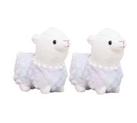 Alipis 2 Piezas Llavero de Alpaca de Peluche Púrpura