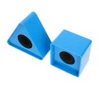 Alipis 2 Piezas Logotipo del Micrófono Soporte Cuadrado Triangular para Micrófono Bandera para Eventos Soporte para Accesorios para Entrevistas y Karaoke