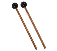 Alipis 2 piezas Mazas de con Mango de Madera de Cáscara de Pollo de Cabeza de Goma para Percusión Portátil Adecuadas para Tambores de Lengua de Acero y Xilófonos