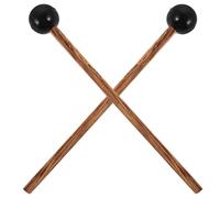 Alipis 2 piezas Mazos de Percusión de Madera de Pato con Cabeza de Goma Duradera Mango Ergonómico para Lengua y Xilófono para Músicos Profesionales y Principiantes
