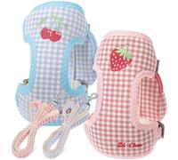 Alipis 2 Piezas Mochila Arnés para Perro Arnés para Mascotas Pequeñas Desmontable de Poliéster, para Pecho 32-52cm y Cuello 28-42cm, para Llevar Snacks, Perros y Gatitos de 3,5-7kg