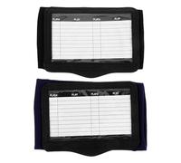 Alipis 2 Piezas Muñequeras Tácticas de Fútbol Ventana PVC y Cierre | Poliéster y Pvc, Incluidas, para Jóvenes y Entrenadores en Juego y Estrategia