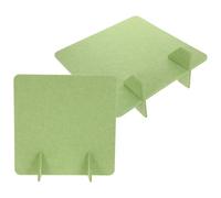 Alipis 2 Piezas Panel Separador de Escritorio de Fieltro Verde | Freestanding, Instalación Fácil, Ahorro de Espacio, Panel Divisor para Mesa, 40x15cm, Uso Interior