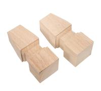 Alipis 2 Piezas Patas de Madera Maciza para Sofá y Muebles Unidades sin Pintar Patas Robustas con Base Antideslizante Reemplazo para Sillones Camas y Armarios Fácil Instalación y