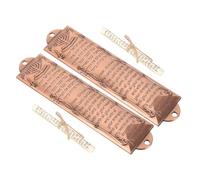 Alipis 2 Piezas Pergamino Sagrado del Poste De La Puerta Bendición para El Hogar Artesanía Religiosa De Mezuzá Artesanía De Mezuzá De Metal Puerta Mezuzá Light Brown Aleación De Aluminio