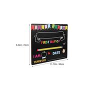 Alipis 2 Piezas Pizarra Escolar Reutilizable para Guardería y Primer Día de Clase Cartel de Memoria para Tablero de Escritura Borrable para Preescolar