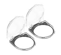 Alipis 2 Piezas Protector Transparente para Botón de Encendido Cubierta Antipolvo para Interruptores de Computadora Lavadora Lavavajillas y