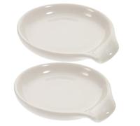 Alipis 2 piezas Soporte para Cucharas de Reposacucharas y Práctico para Mesa Soporte Multifunción para Cucharas Tenedores y Palillos Decoración de Mesa y Antideslizante