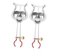 Alipis 2 piezas Soporte Portátil para Partituras Trompeta y Clarinete Clip Metálico Ajustable para Banda de Marcha Soporte para Notas Musicales
