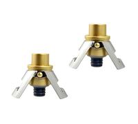 Alipis 2 piezas Tapón de Vino de Acero Inoxidable con Cierre al y Hermético Doble Oreja Resistente Fugas Incluye de Fecha Color Dorado para Botellas de Champán y Vino Sparkling